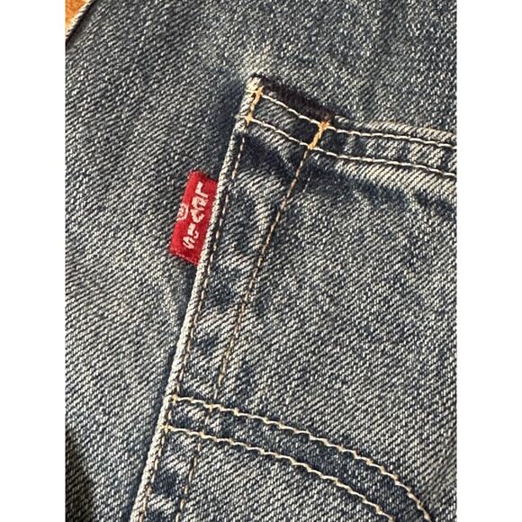 Levi's 501 Jeans Men's 34x32 Blue Cotton Denim Straight Leg Button Fly Workwear - Picture 3 of 10